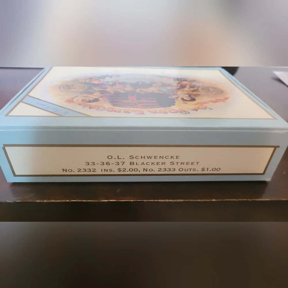 O.L. Schwencke la rosa especial vintage cigar box artsy